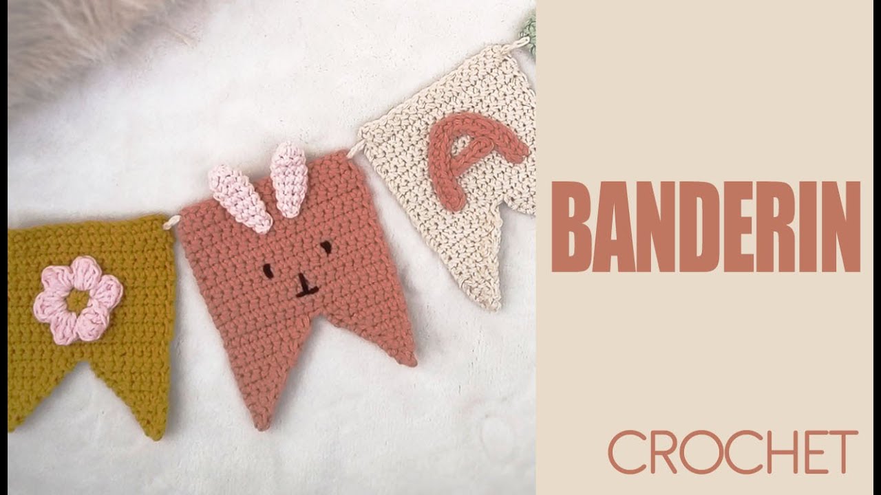 BANDERINES a CROCHET PASO A PASO FÁCIL Y RÁPIDO CREA DECORACIÓN/ VENDE GANA DINERO IDEAL PARA FERIAS
