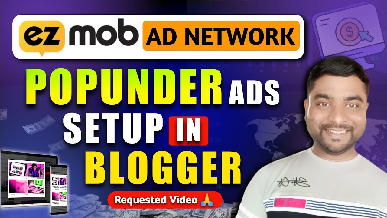 🔥Ezmob Popunder Ads Setup In Blogger 2026 | Ezmob Ad Network Ads Setup - SmartHindi