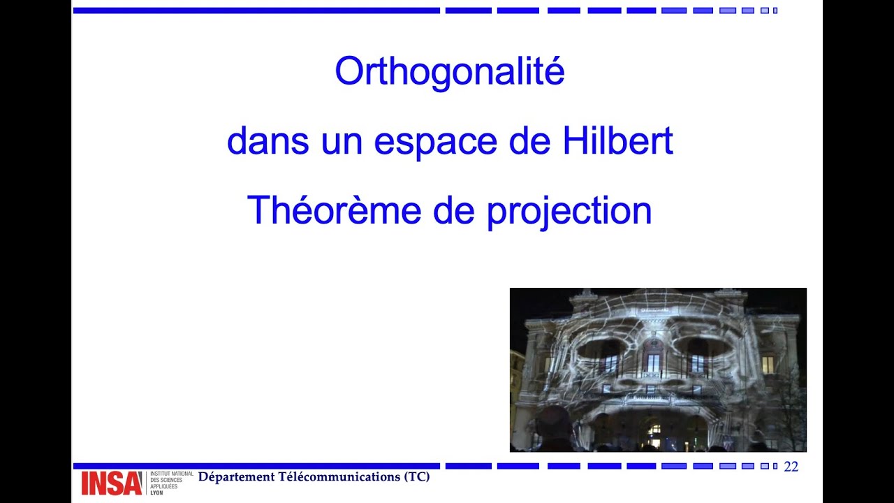 MAS V3 Théorème de projection+Intérêt des bases orthonormées
