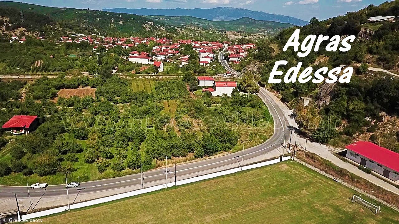 Ά&gamma;&rho;&alpha;&sigmaf; Έ&delta;&epsilon;&sigma;&sigma;&alpha;&sigmaf; &Pi;έ&lambda;&lambda;&alpha;&sigmaf; &Kappa;&epsilon;&nu;&tau;&rho;&iota;&kappa;ή &Mu;&alpha;&kappa;&epsilon;&delta;&omicron;&nu;ί&alpha; Agras Edessa Pella Central Macedonia Greece Drone