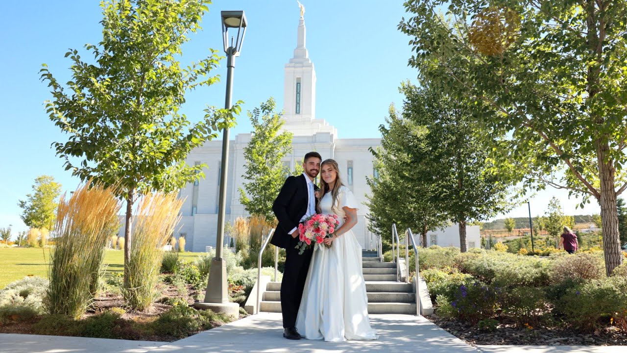 Pocatello LDS Temple Wedding || Hallie + Chase