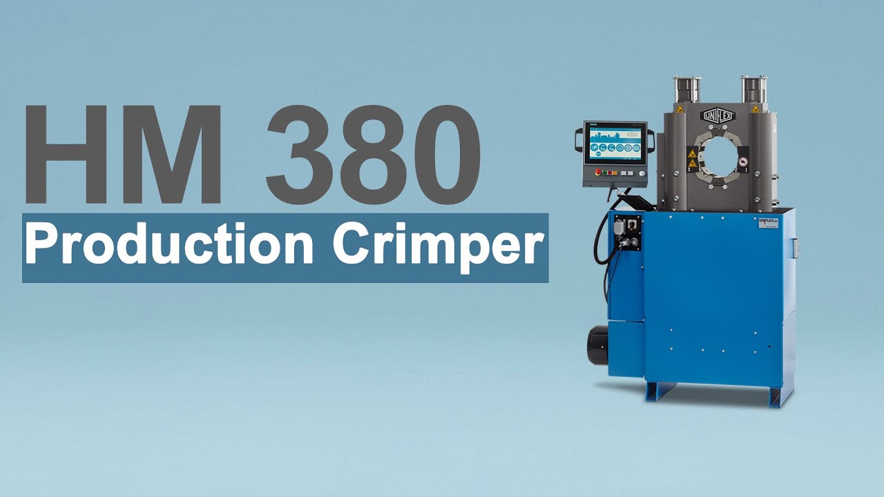 Powerful classic machine: The HM 380 from UNIFLEX &ndash; with a crimp force of 3400 kN