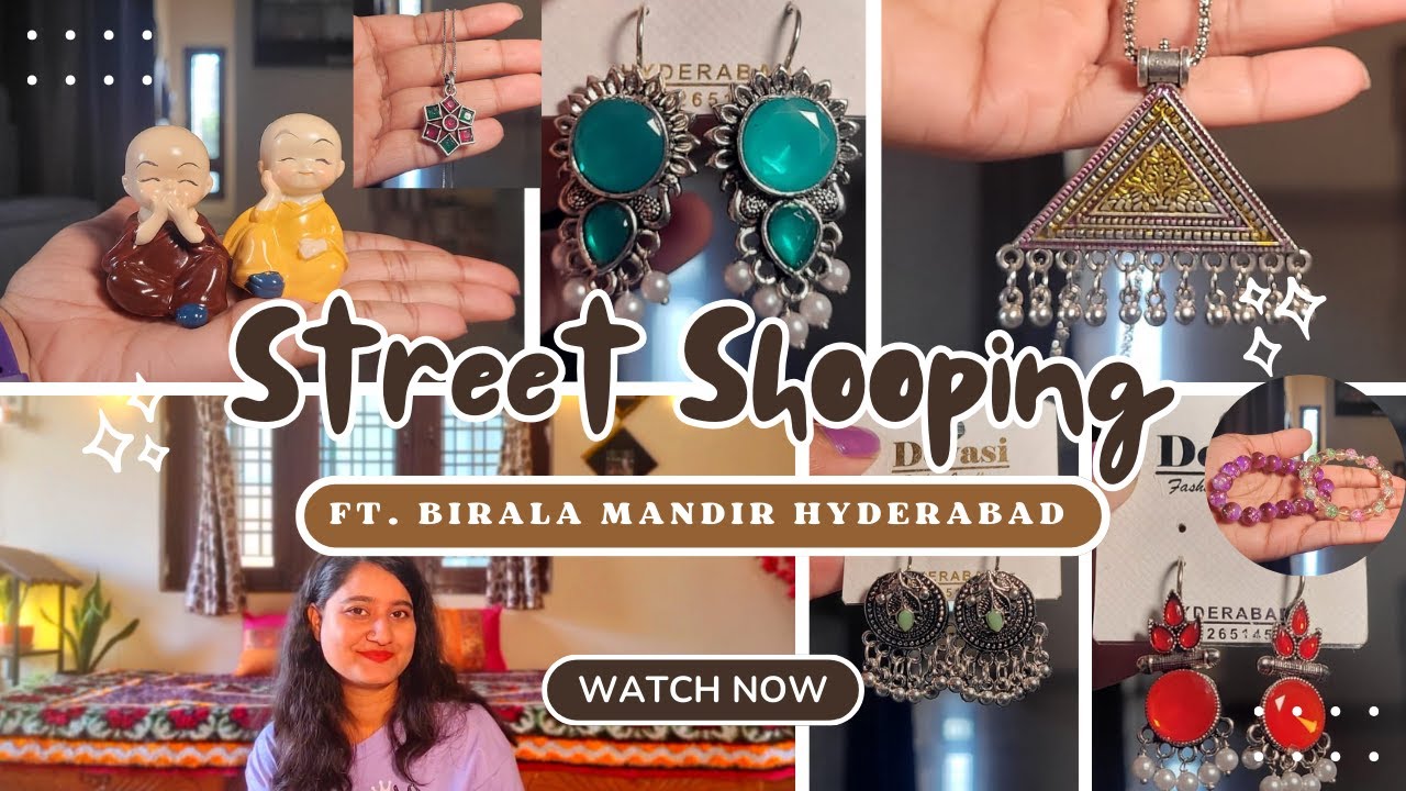 🛍️ Street Shopping in Hyderabad ft. Birla Mandir | Best Place to Shop! 🏙️✨ ||  @maniaura_vibes669 ​