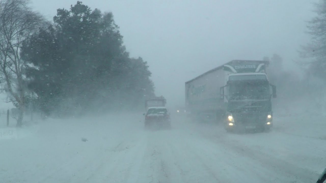 Glenshane Pass Frontal Snow & Blizzard Full Video - Feb 13th 2021