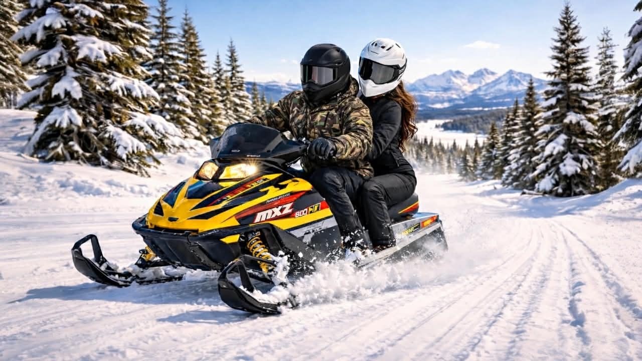 First Ride With The New Sled In New Brunswick Trails | SKIDOO MXZ 800 | POV