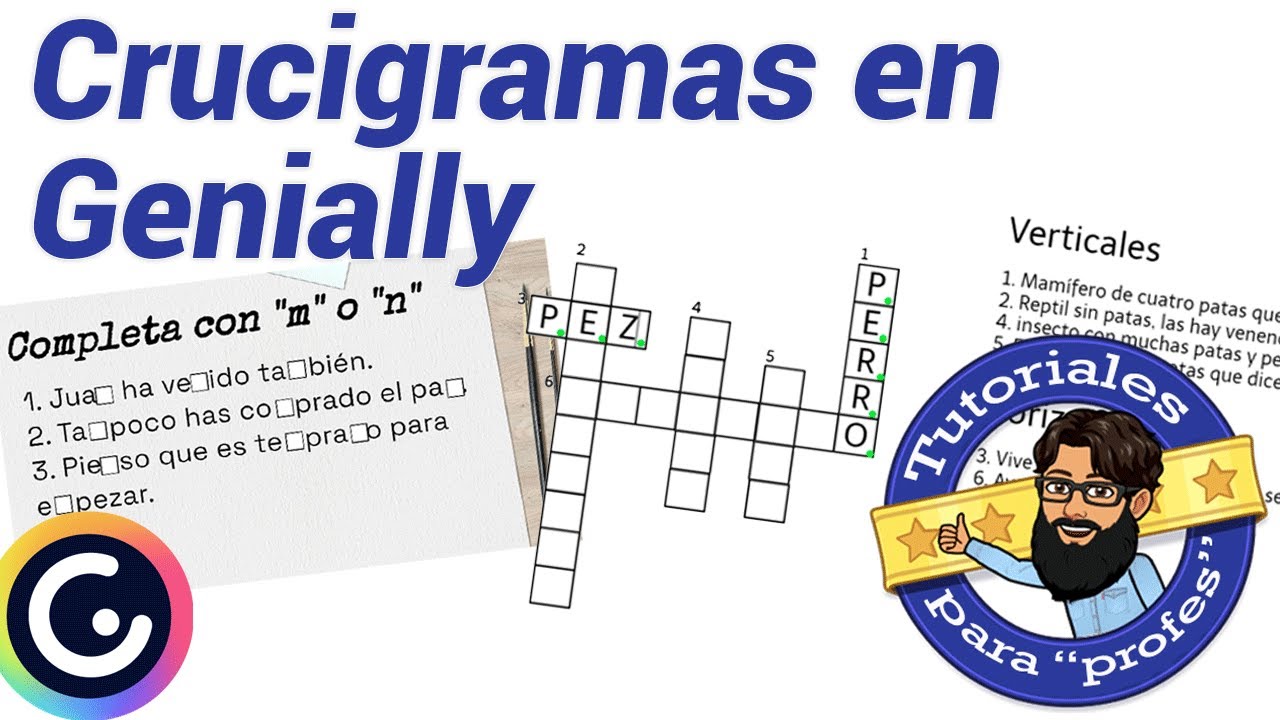 ¿Cómo hacer un crucigrama en Genially? ☑️ RELLENAR HUECOS