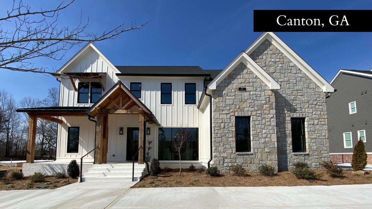 MUST SEE - LUXURY NEW CONSTRUCTION HOME W/ POOL FOR SALE IN CANTON, GA - 6 Bedrooms - 6.5 Bathrooms