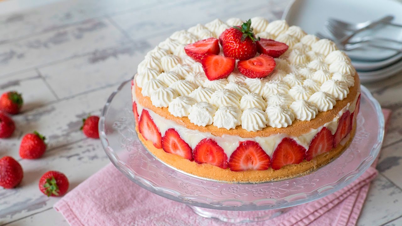 Festliche Erdbeertorte