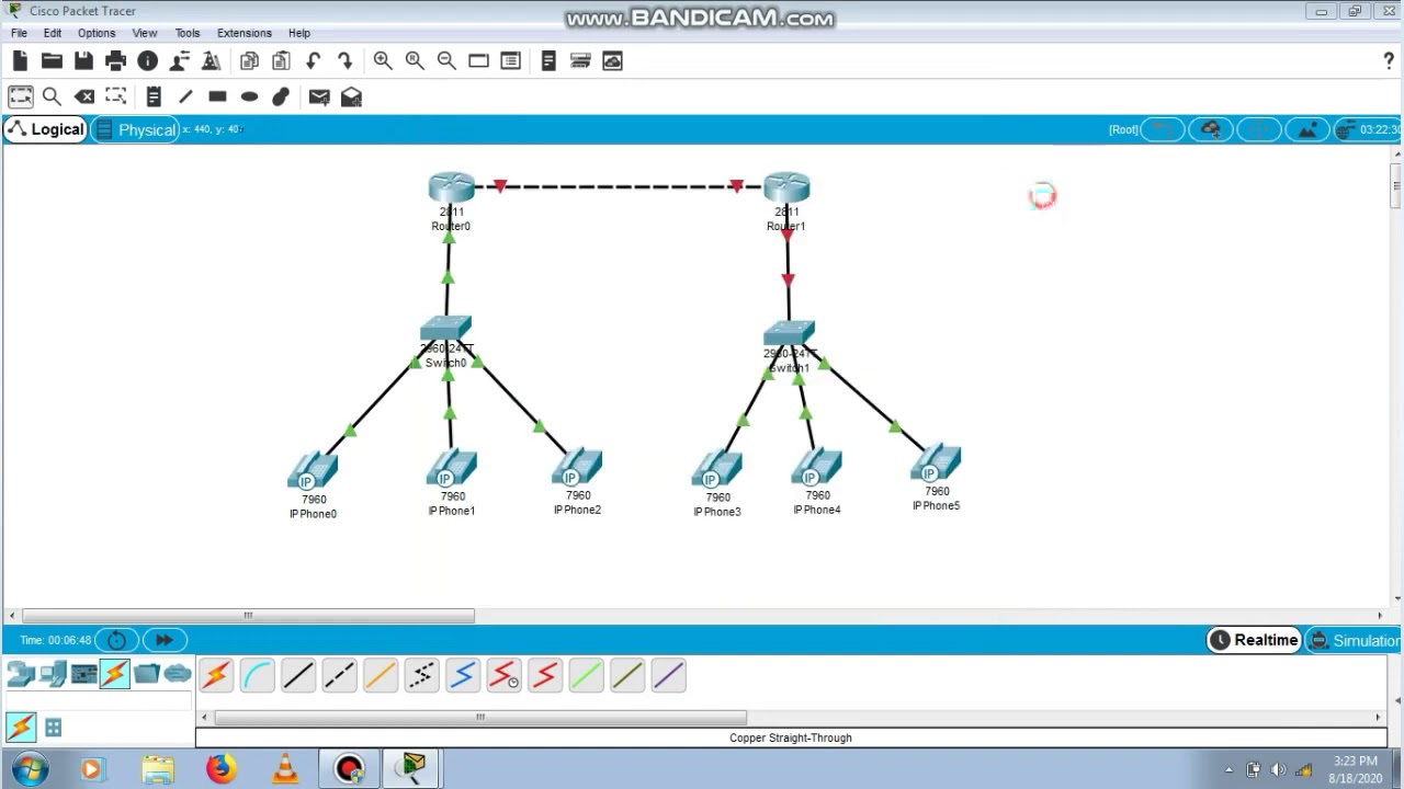 Konfigurasi VoIP 2 Router di Cisco Packet Tracer