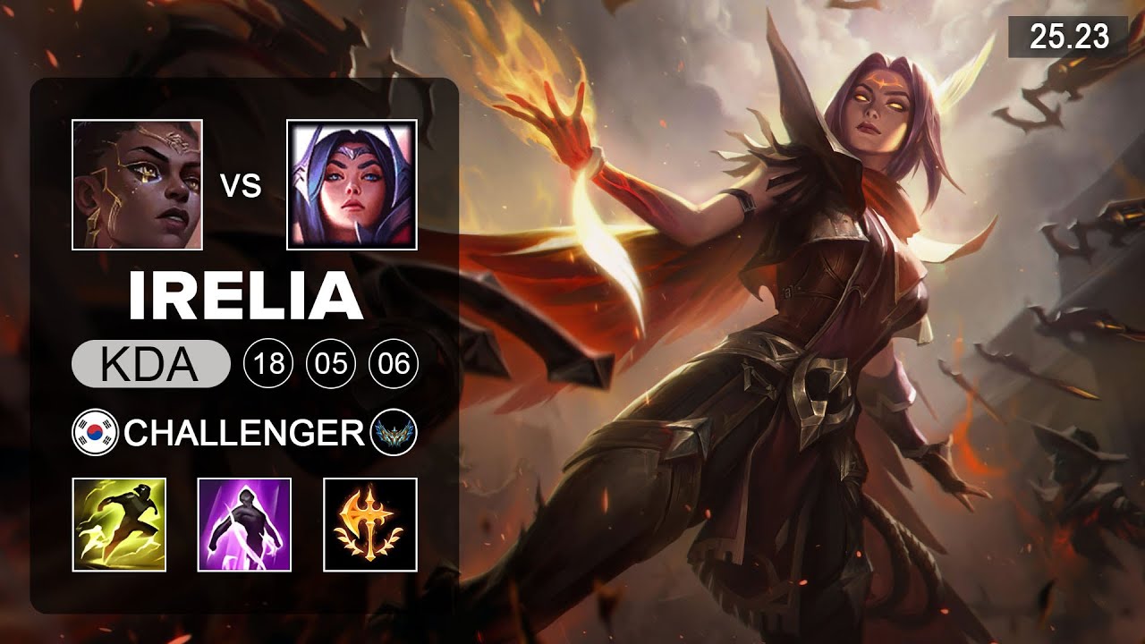Irelia vs Mel Mid - KR Challenger - Patch 25.23 Season 15