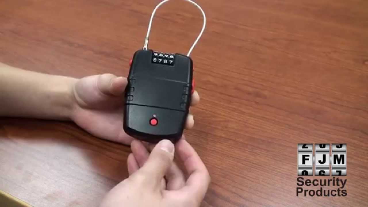 SX-776 FJM Cable Alarm Lock, combination cable lock, bike lock alarm