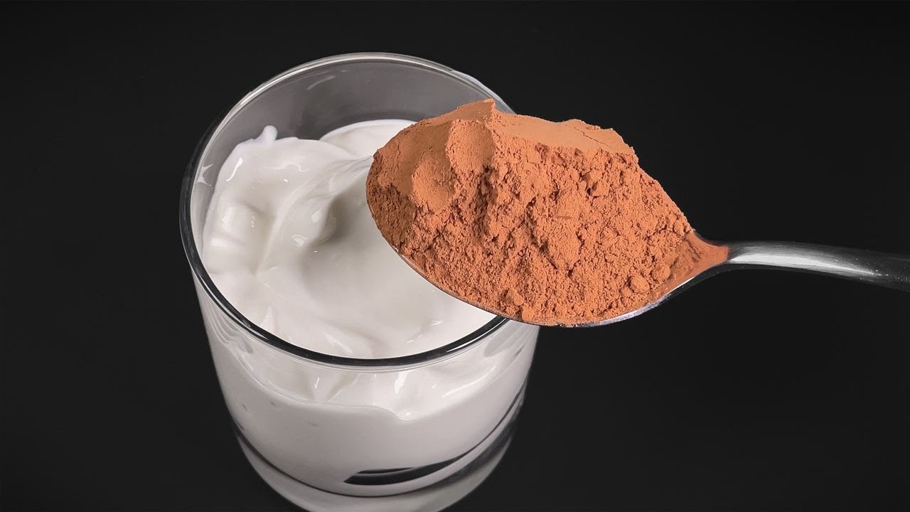Только йогурт и какао! Вкусный десерт за 5 минут без выпечки и духовки