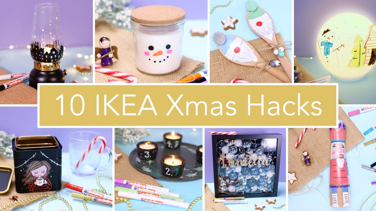 10 weihnachtliche IKEA Hacks mit den edding