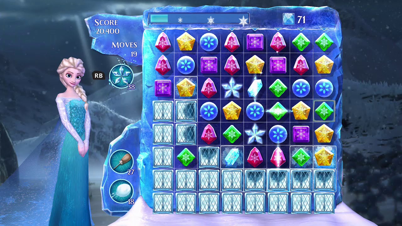 Frozen Free Fall: Snowball Fight Level 248 Walkthrough, No Power Ups