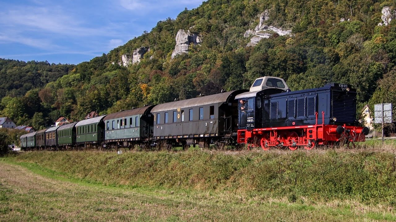 Lastprobefahrten von V36 123 der Dampfbahn Fränkische Schweiz 