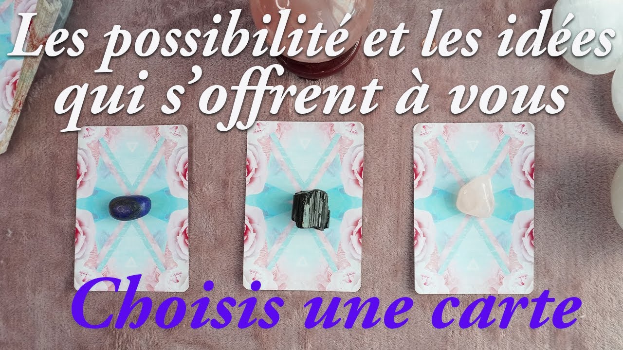 Quelles sont les Possibilités et les idées qui s'offrent à vous 🌕🥰💡Choisis une carte