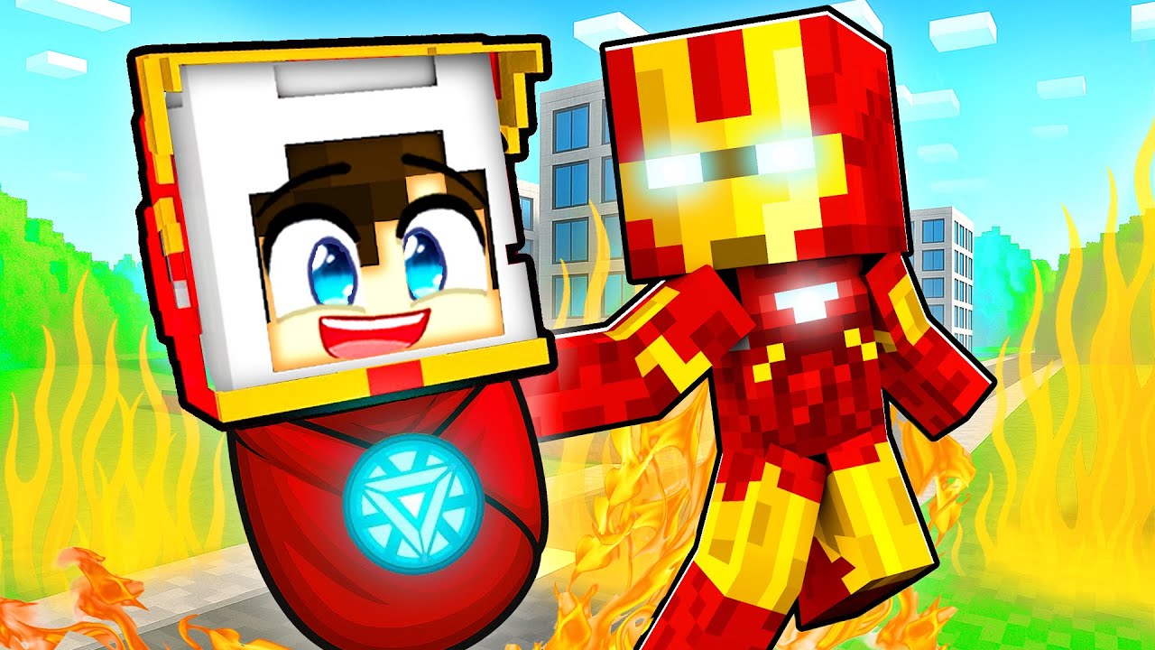 Minecraft'ta IRON MAN Beni EVLAT Edindi! 🦸‍♂️😱