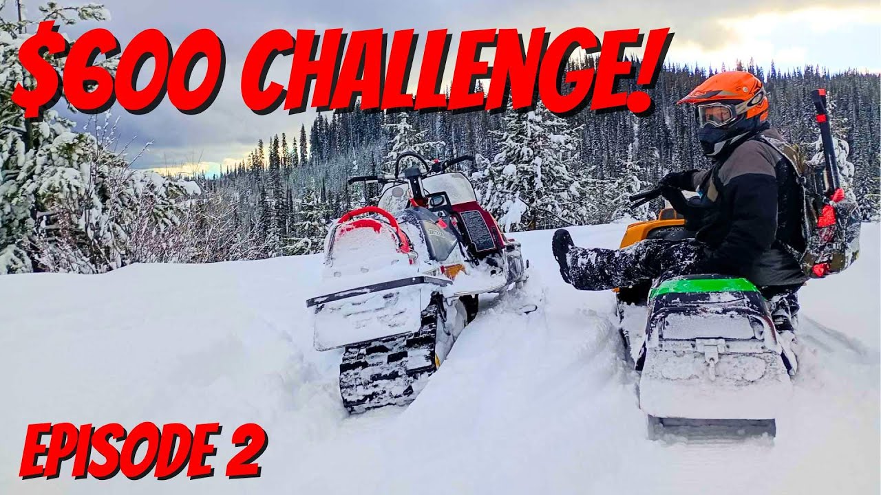 Putting our BUDGET Snowmobiles to the TEST! | $600 Snowmobile Challenge Episode 2