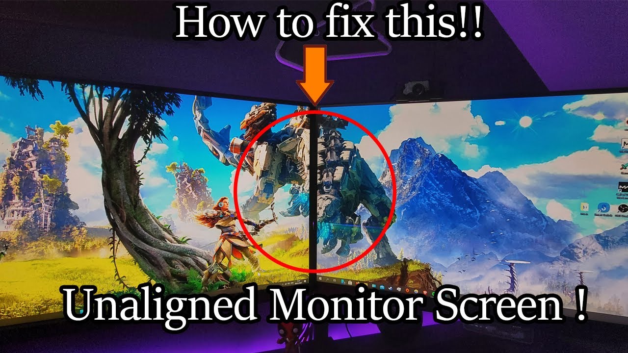 dual monitor not aligned (FIX!) (2026)  Resolution Alignment works with any monitors