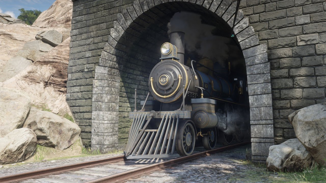 RDR2 Cinematic Train Ride 2 [J10RailroadEngineerRDR2Mod]