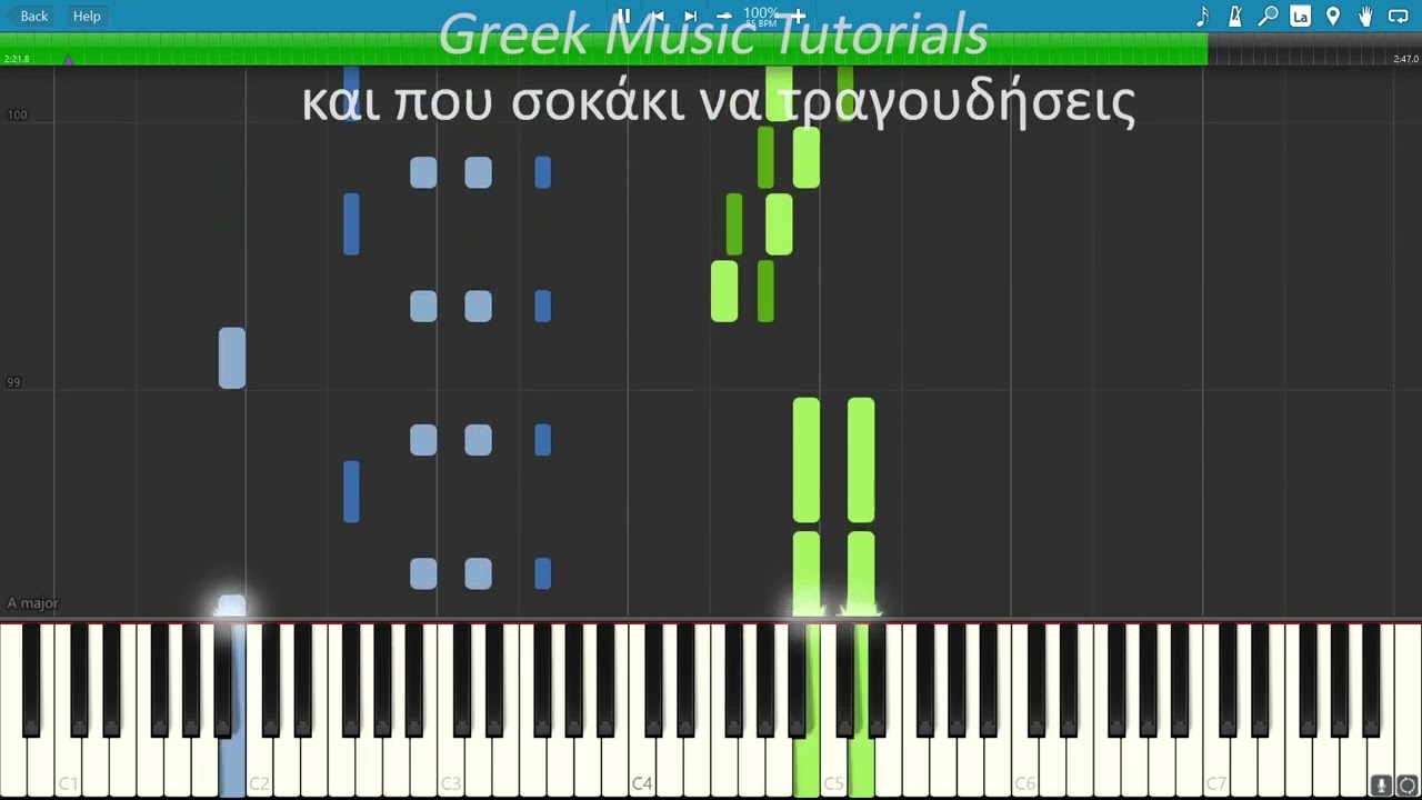 Όλα καλά - Γιώργος Νταλάρας [Δωρεάν Παρτιτούρες] [Synthesia Cover]