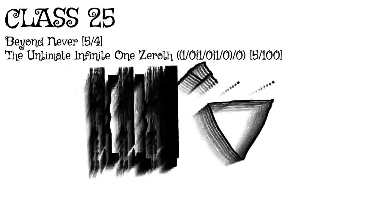 CLASS 25: The Ultimate Infinite One Zeroth ((1/0{1/0}1/0)/0) [5/100]