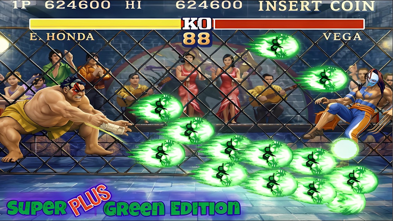 Super Green Plus Edition -Street Fighter 2 - E Honda Playthrough