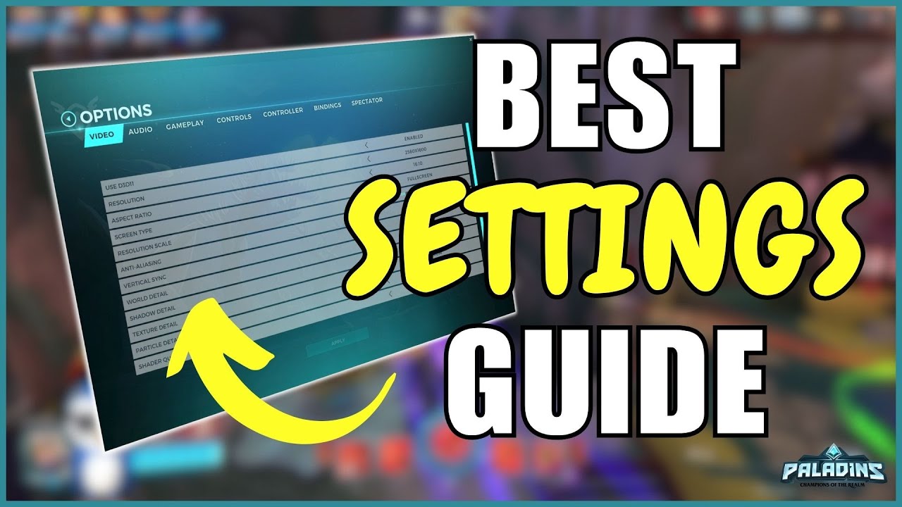 Guide ULTIME des SETTINGS dans Paladins, tout pour s'améliorer ! (Paladins FR)