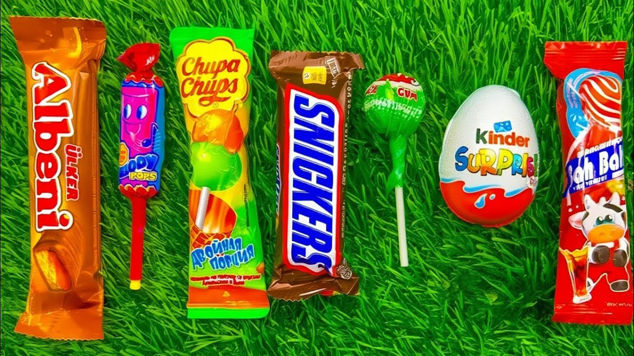 AI ASMR Candy Mix 🍫🍭 Kinder, Chupa Chups & Chocolate Sounds | Long Relaxing ASMR Video