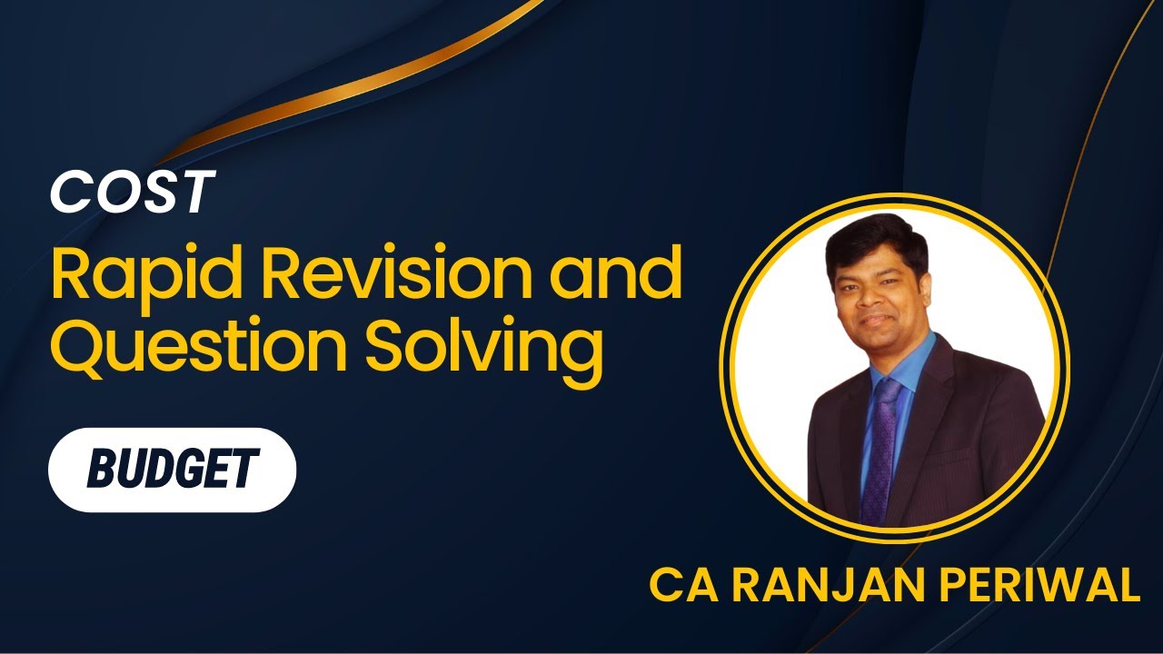 Rapid Revision and Question Solving -  Budget