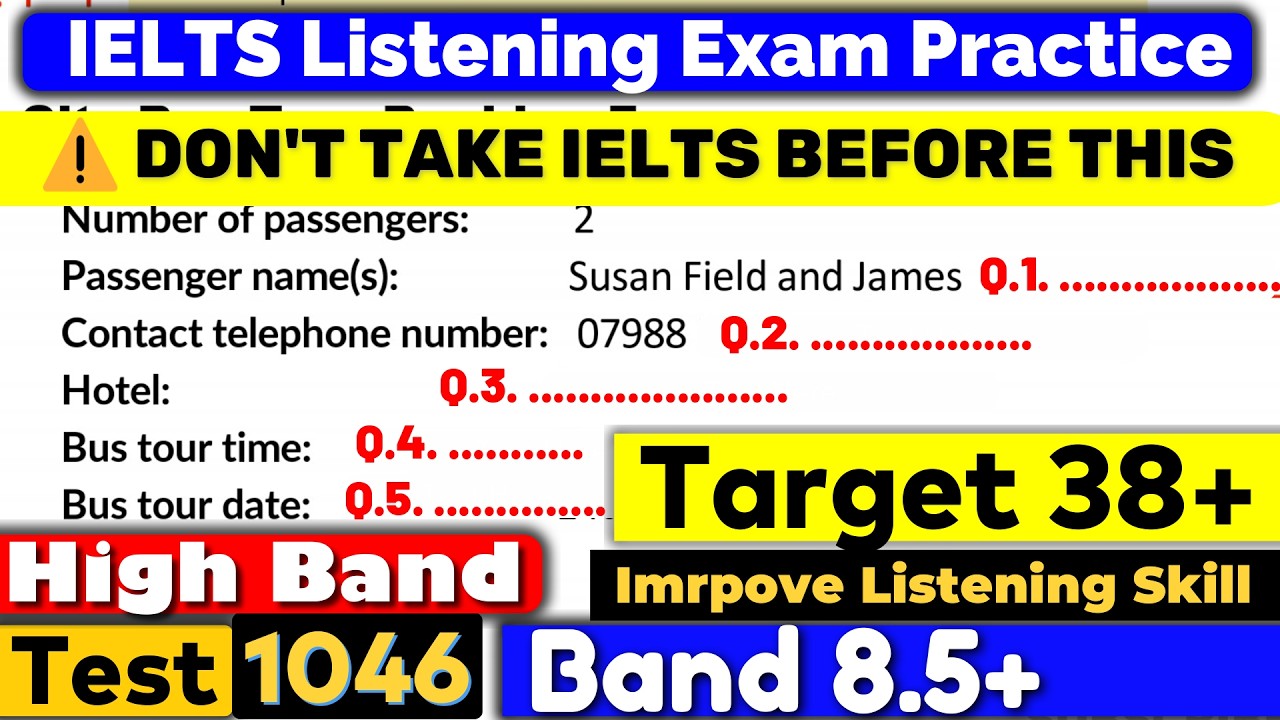 IELTS Listening Practice Test 2026 with Answers | IDP & BC Exam