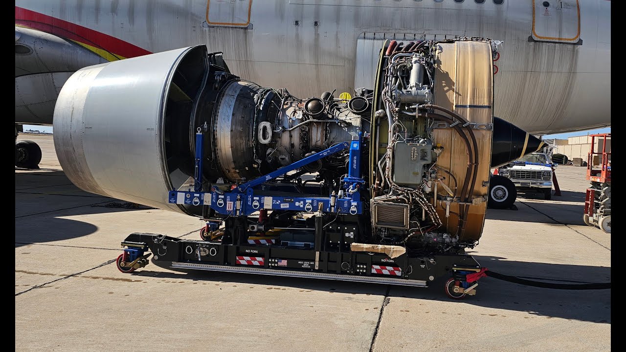 Trent 700 Engine Removal Time Lapse