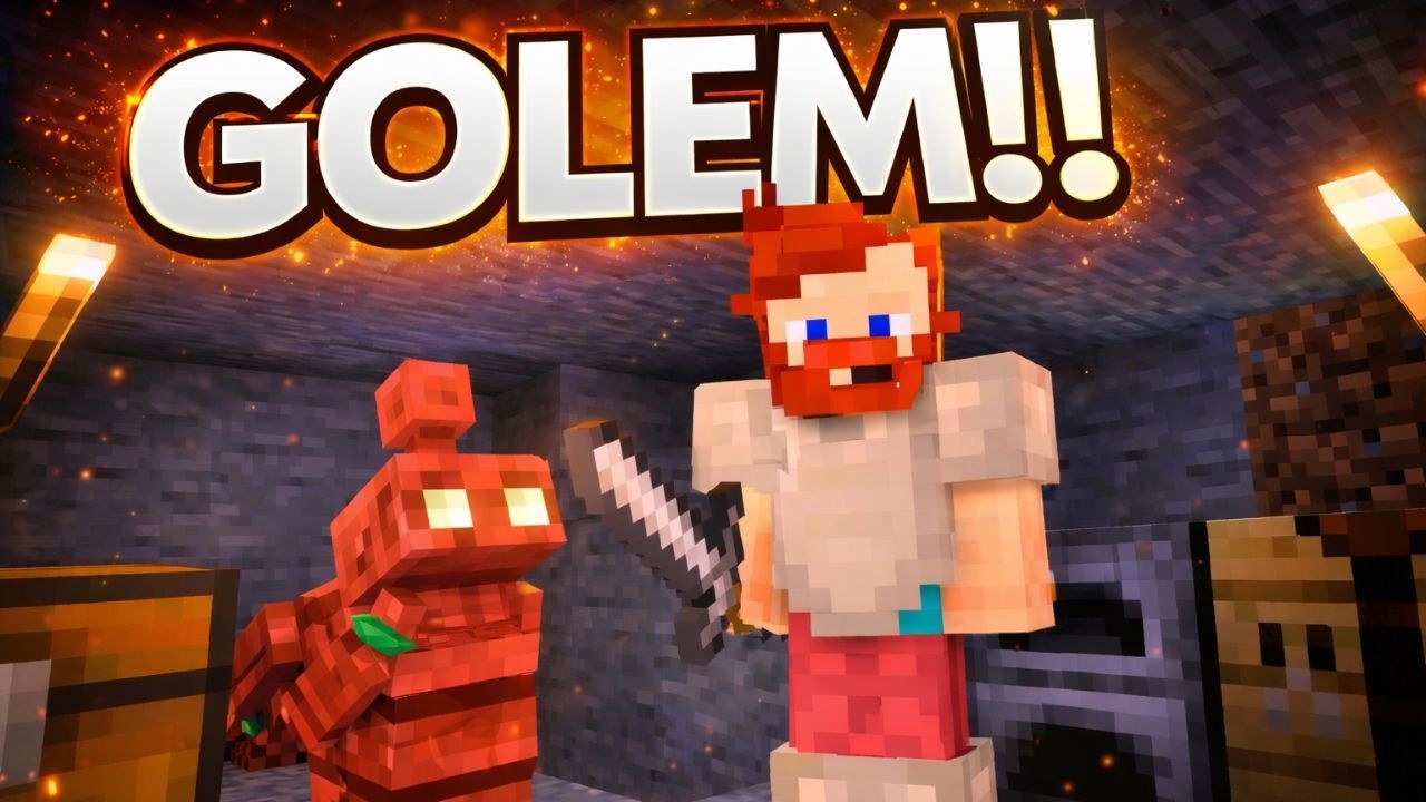 Я научился создавать медного голема в Minecraft!