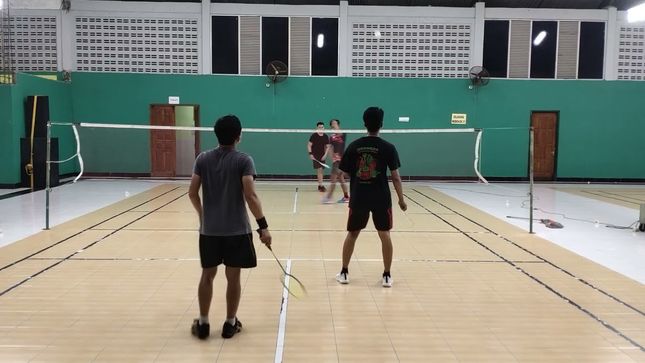 Badminton Rewo Rewo P3. 19 Jan 2026. Dana/Ibenk vs Pinkies/Ian