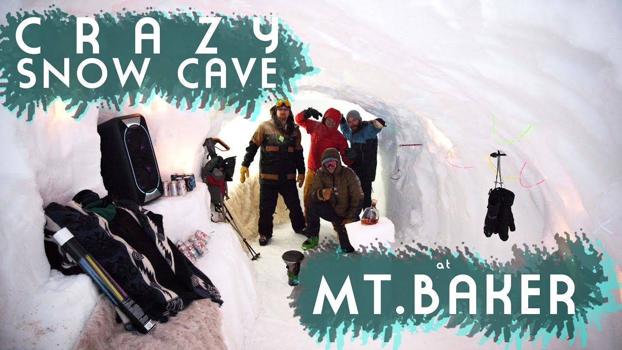 CRAZY Snow Cave at Mt. Baker