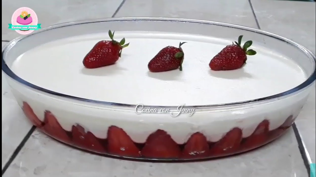 Postre facil y delicioso SIN HORNO / Cocina con Jenny