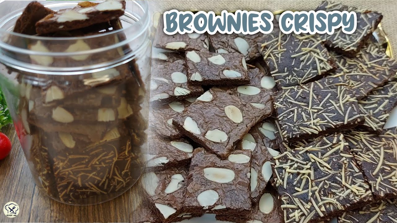 RESEP BROWNIES CRISPY YANG ENAK RENYAH GARING DAN NYOKLAT BANGET