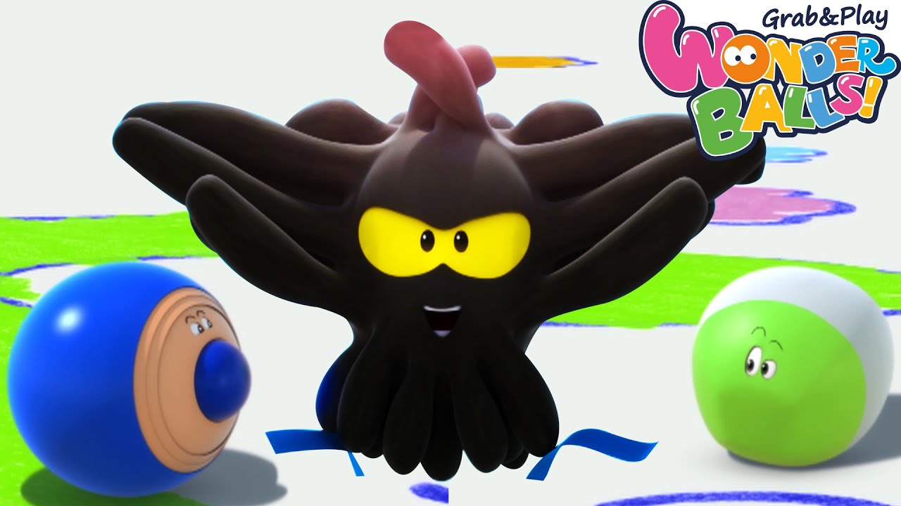 Colorful Crayon Fun | Wonderballs | Funny Cartoons for Kids