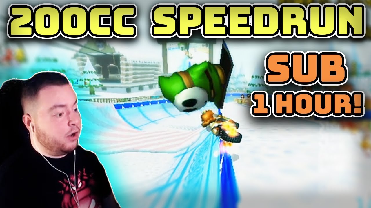 My FIRST Sub 1 Hour 200CC 32 Track Speedrun!
