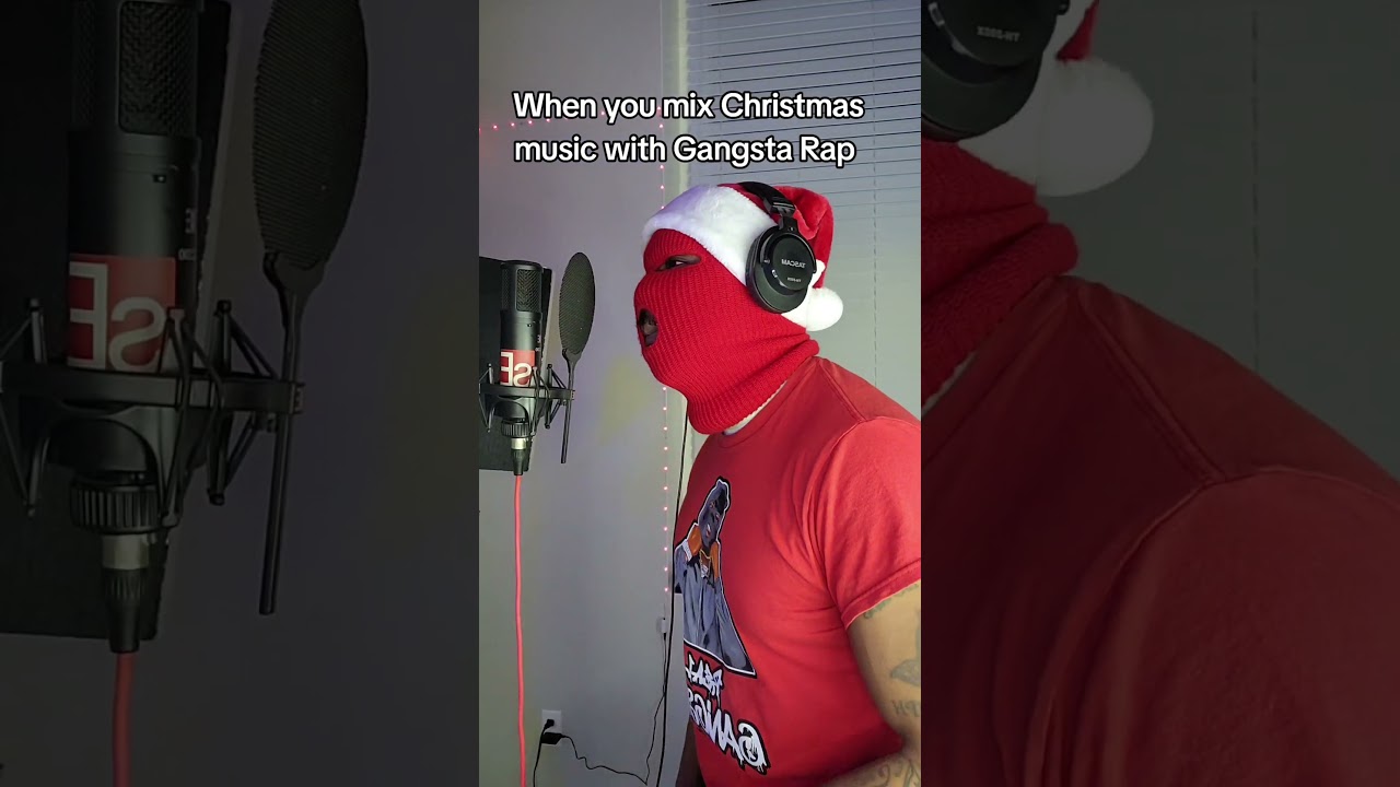 When you mix Christmas music with Gangsta Rap 😆 🎄🎅