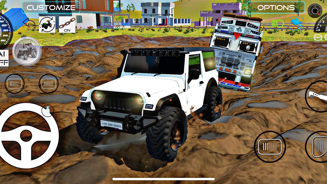 Touchan Truck By Thar Off roading Gameplay || Indian vehicle simulator 3D || #offroad #4x4 #gta 