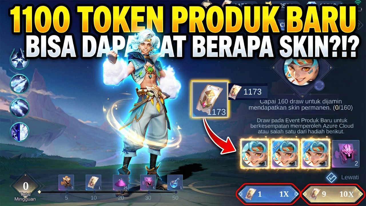 HABISKAN 1.100 TOKEN PRODUK BARU - DAPAT BERAPA SKIN?!? MOBILE LEGENDS