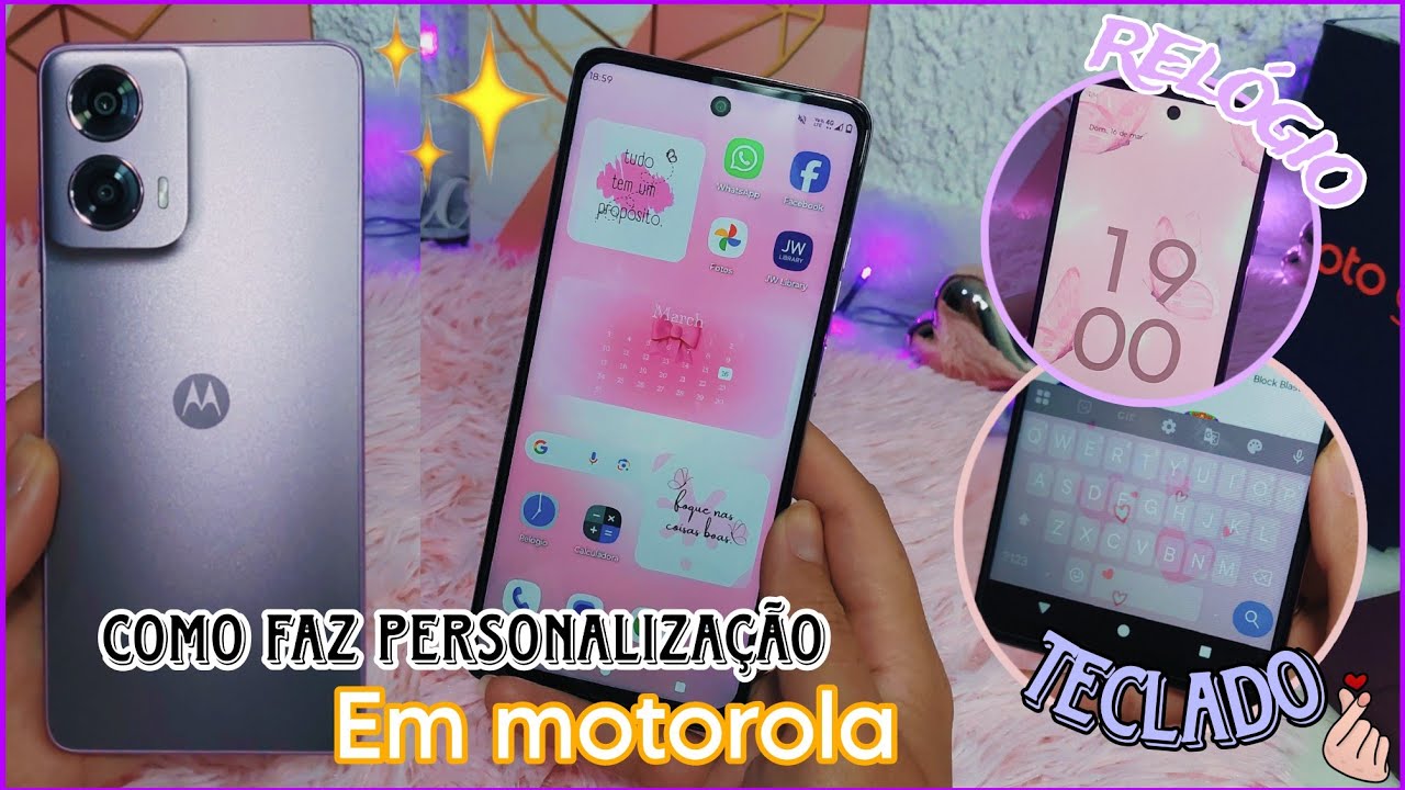 Como personalizar o seu celular MOTOROLA * Moto G24 Rosa 256GB !