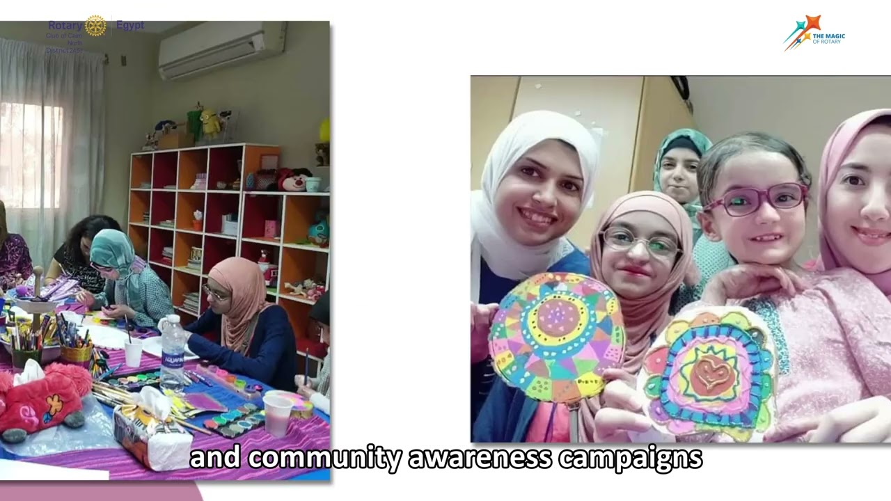 Rotary Club of Cairo North D2451 supports Epidermolysis Bullosa patients in Egypt