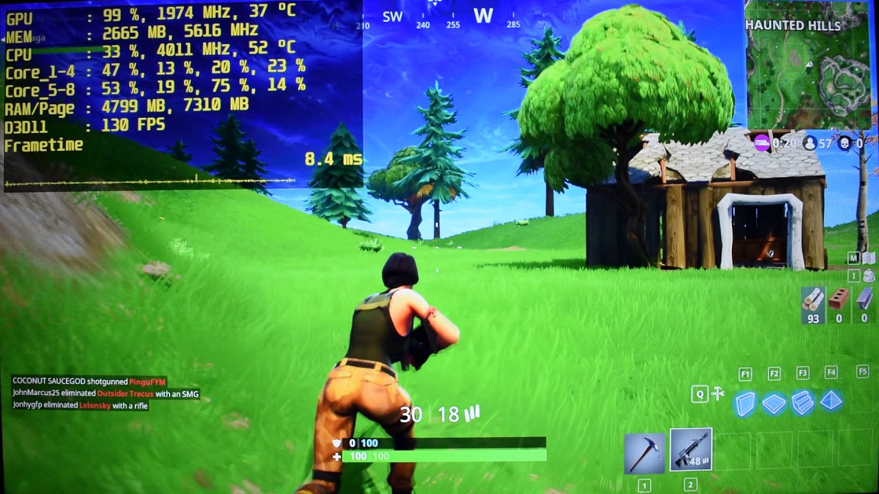Fortnite - i7 920 - GTX 1080 Ti - 1440p Test