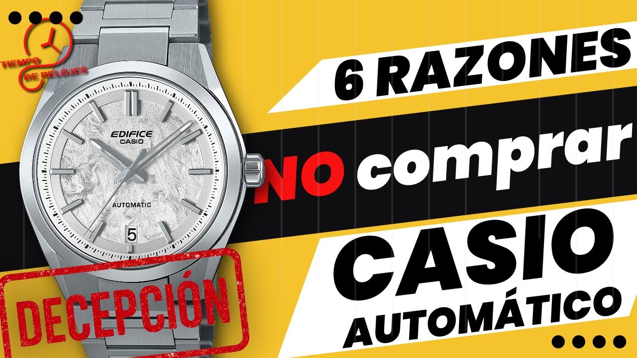⚠️¡HOY lanzamiento CASIO EFK-100! Por qué NO comprar estos relojes AUTOMÁTICOS