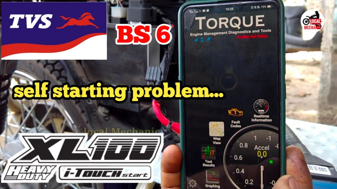 Tvs xl 100 bs6 self staring problem/battery recharge problem