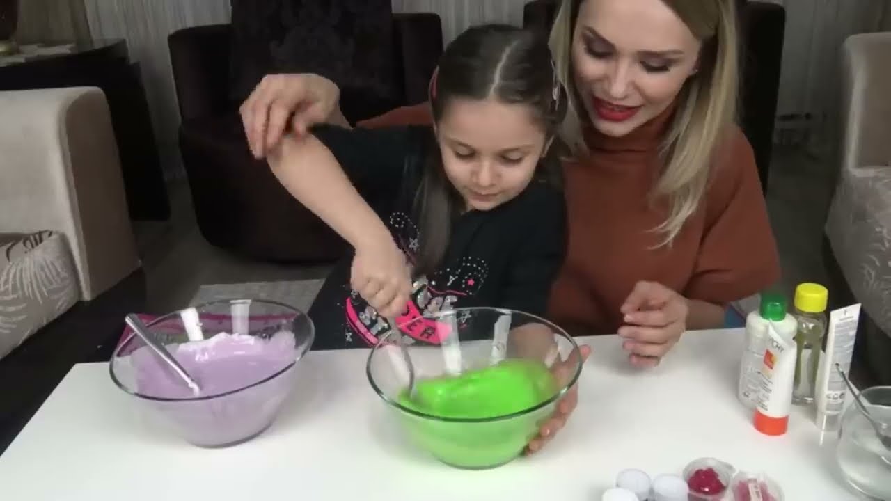 Annemle Taş Kağıt Makas Slime Challenge | Eğlenceli Çocuk Videosu