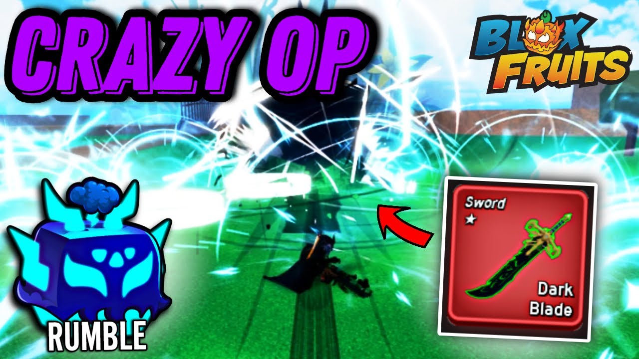 Rumble + Dark Blade DESTROYS PLAYERS !!! (Blox Fruits)