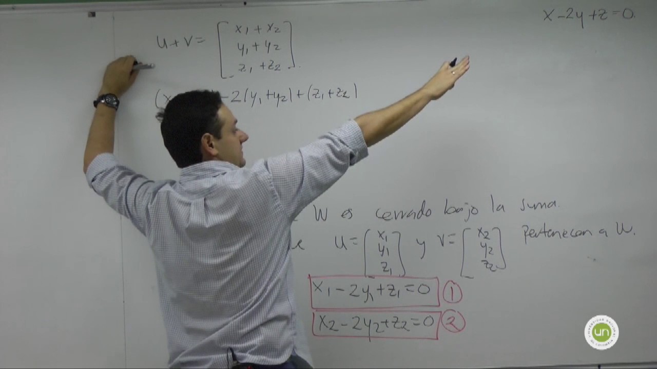 Ejemplo de subespacios